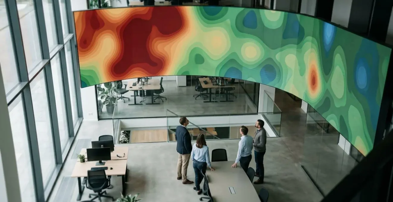 Cartographie des risques en assurance avec visualisation des zones de danger sur un outil de pilotage