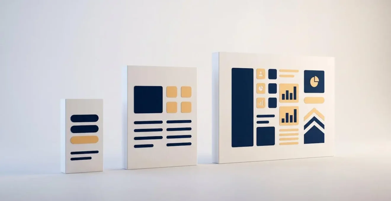 Interface de devis d'assurance s'adaptant harmonieusement sur smartphone, tablette et ordinateur