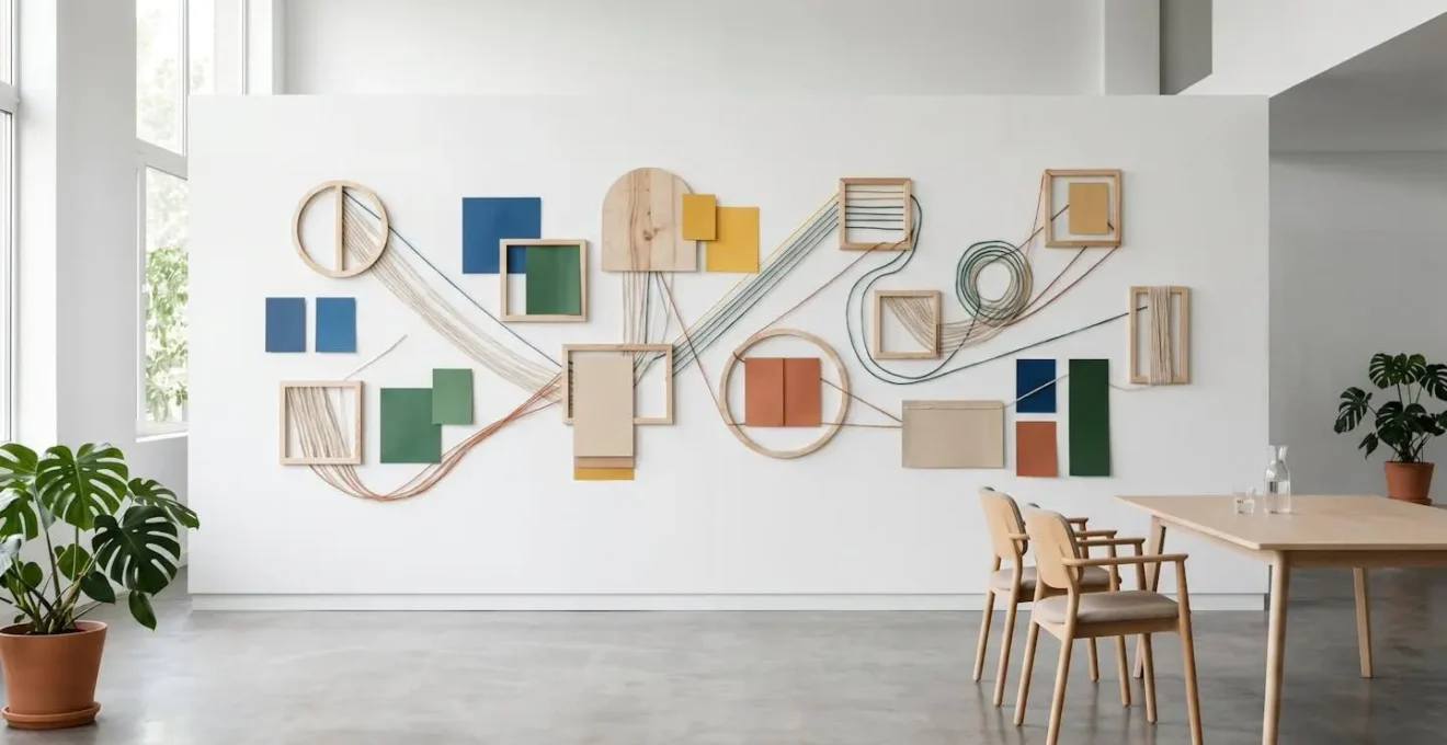 Visualisation abstraite d'un processus de cartographie avec flux et interconnexions multiples