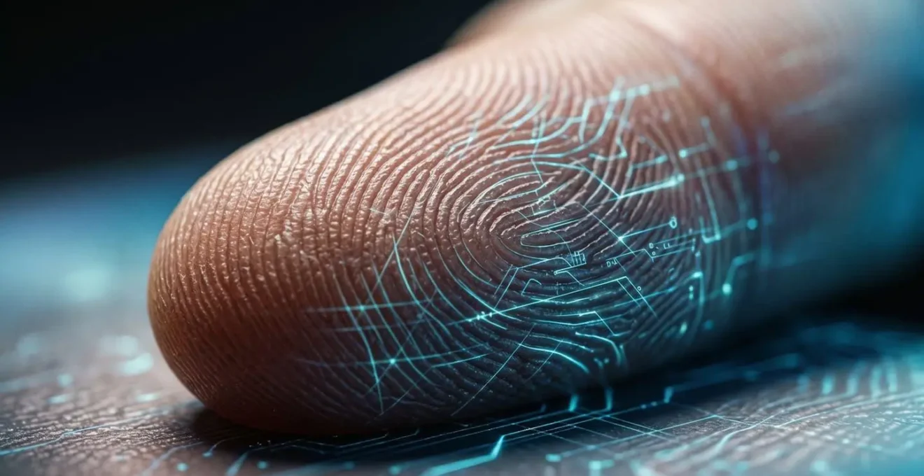 Représentation visuelle de l'intégrité des données numériques et du concept d'empreinte cryptographique