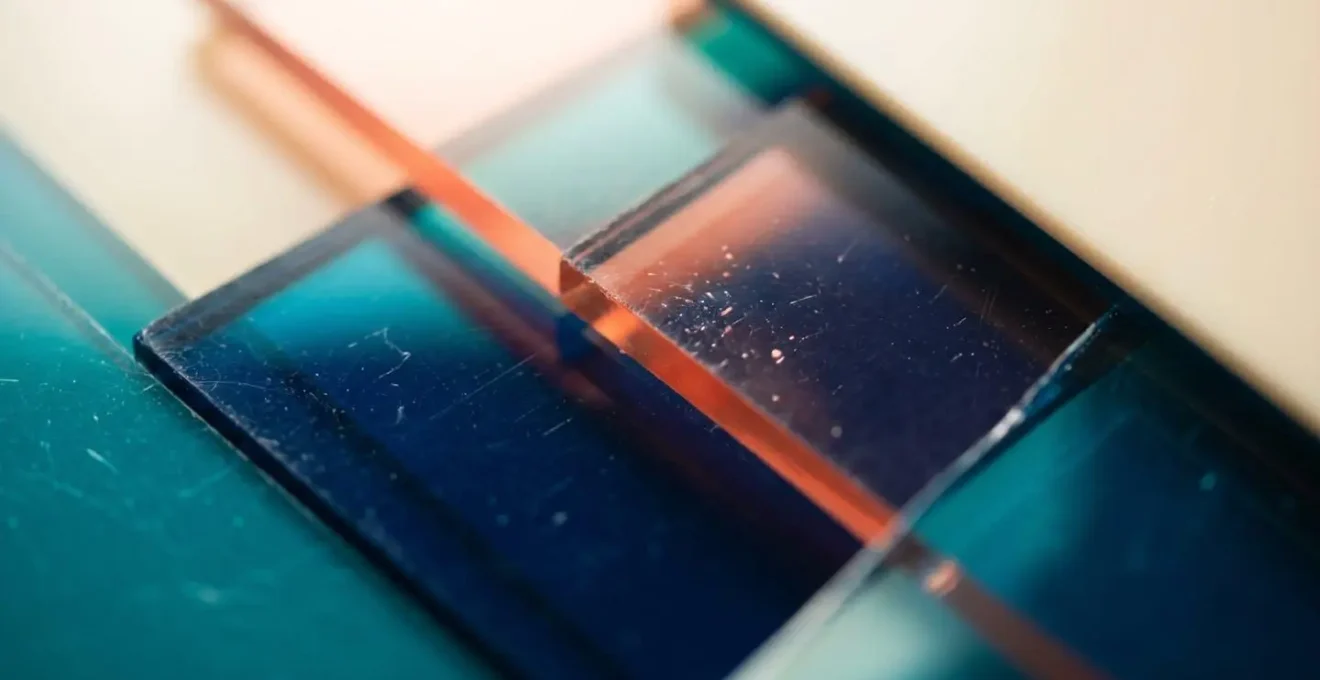 Configuration de thème application mobile avec palette de couleurs personnalisables et éléments visuels modulaires